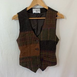 Vintage International Scene Patchwork Vest